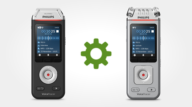 Software works with all current Philips VoiceTracer audio recorders