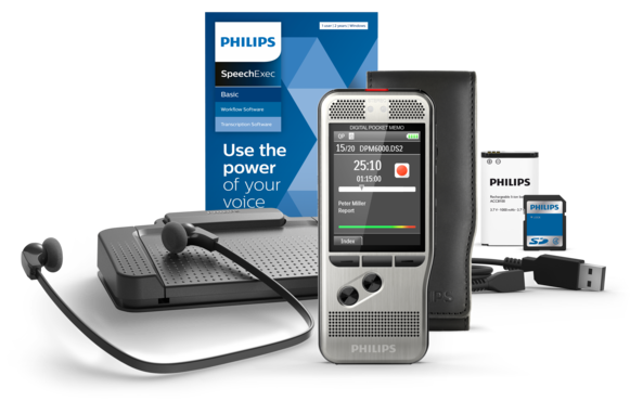 Equipo de dictado y transcripción Philips PocketMemo