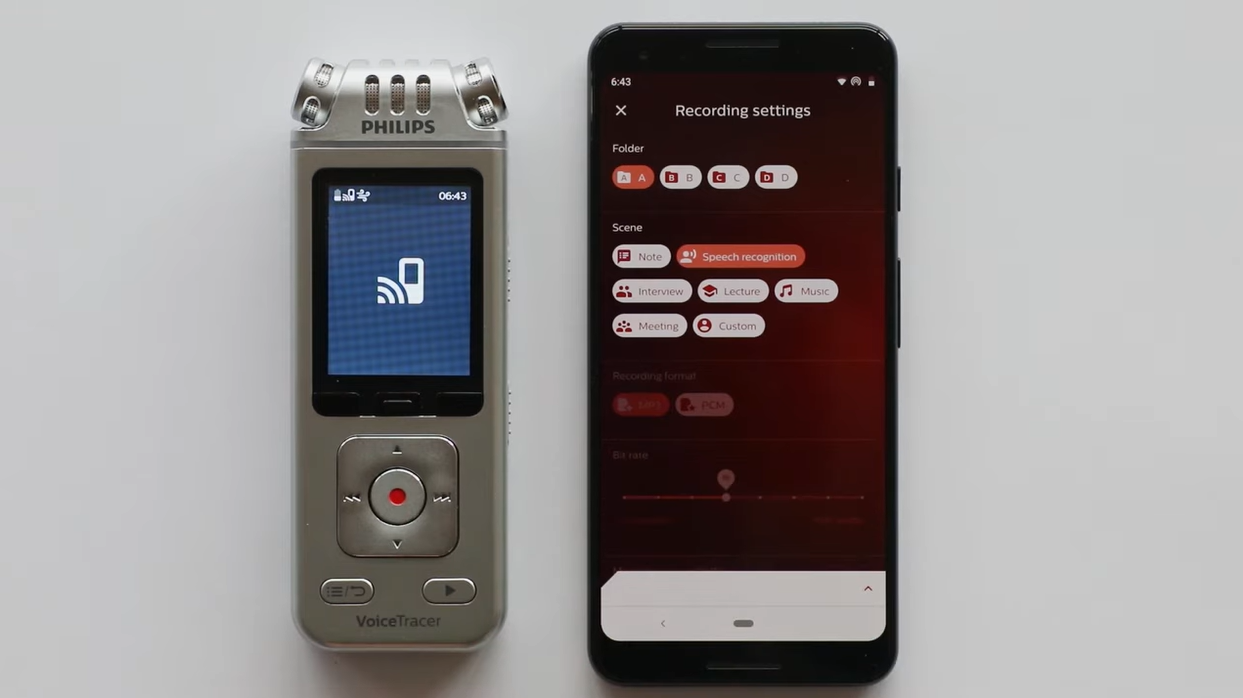 Philips VoiceTracer App: How to change your recording settings in the app